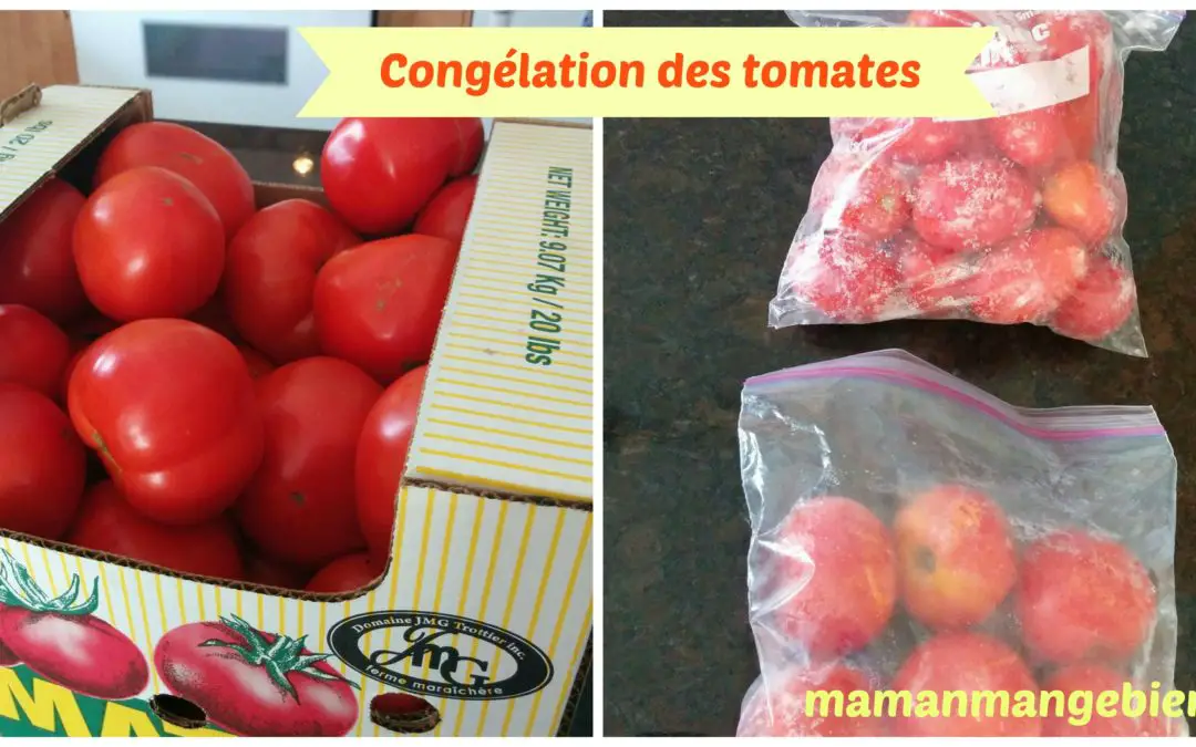 La congélation des tomates