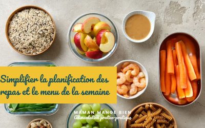 Simplifier la planification des repas et le menu de la semaine